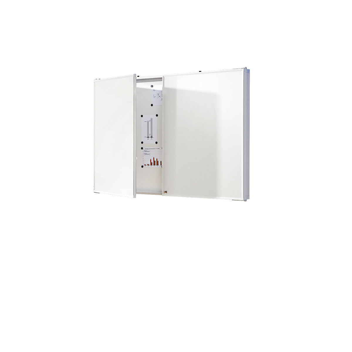 Pizarra blanca plegable, juego completo – SMIT VISUAL