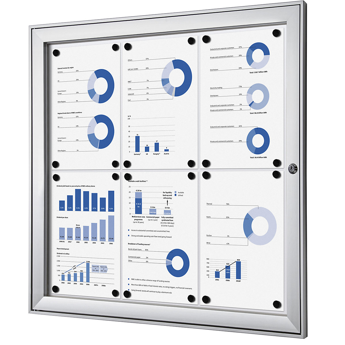Vitrina con puerta batiente – eurokraft pro (Imagen del producto 4)-3