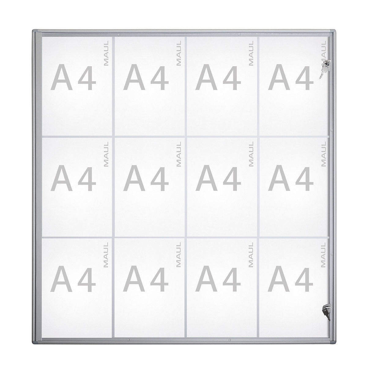 Vitrina, profundidad exterior 27 mm &ndash; MAUL