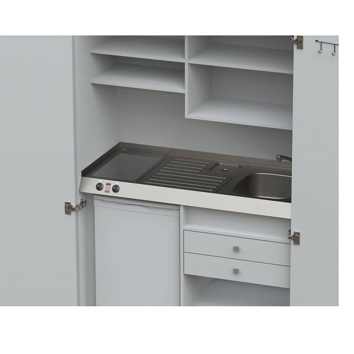 Cocina-armario con puertas batientes (Imagen del producto 3)-2