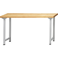 LxP 1500 x 700 mm, tampo em faia maciça, altura 890 mm