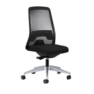 Operat&ouml;r d&ouml;ner sandalyesi EVERY, file arkal&inodot;k siyah