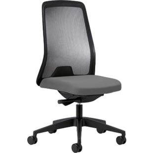 Operat&ouml;r d&ouml;ner sandalyesi EVERY, file arkal&inodot;k siyah