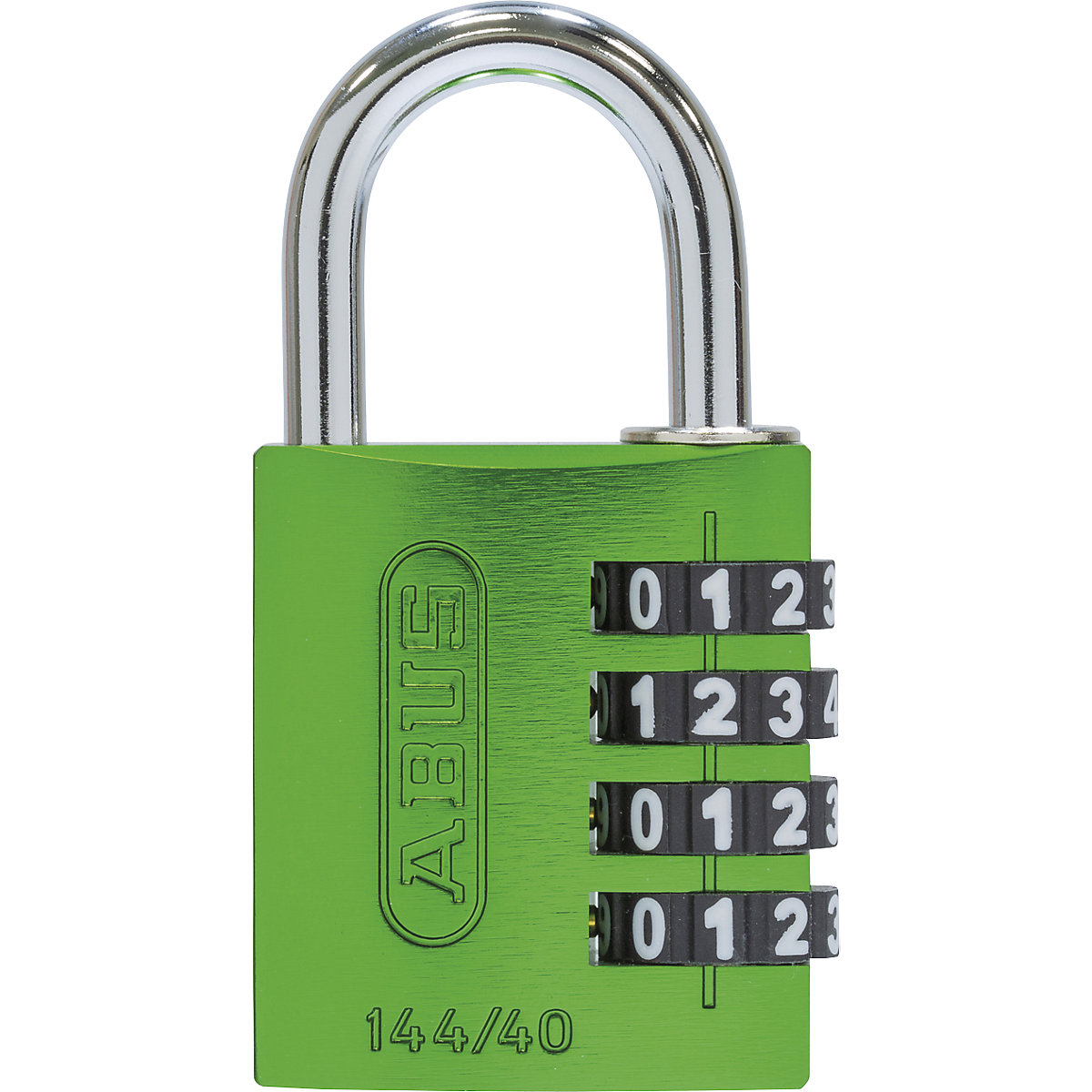 Brava s kombinacijom brojeva, aluminijska – ABUS, 144/40 Lock-Tag, pak. 6 kom., u zelenoj boji-6