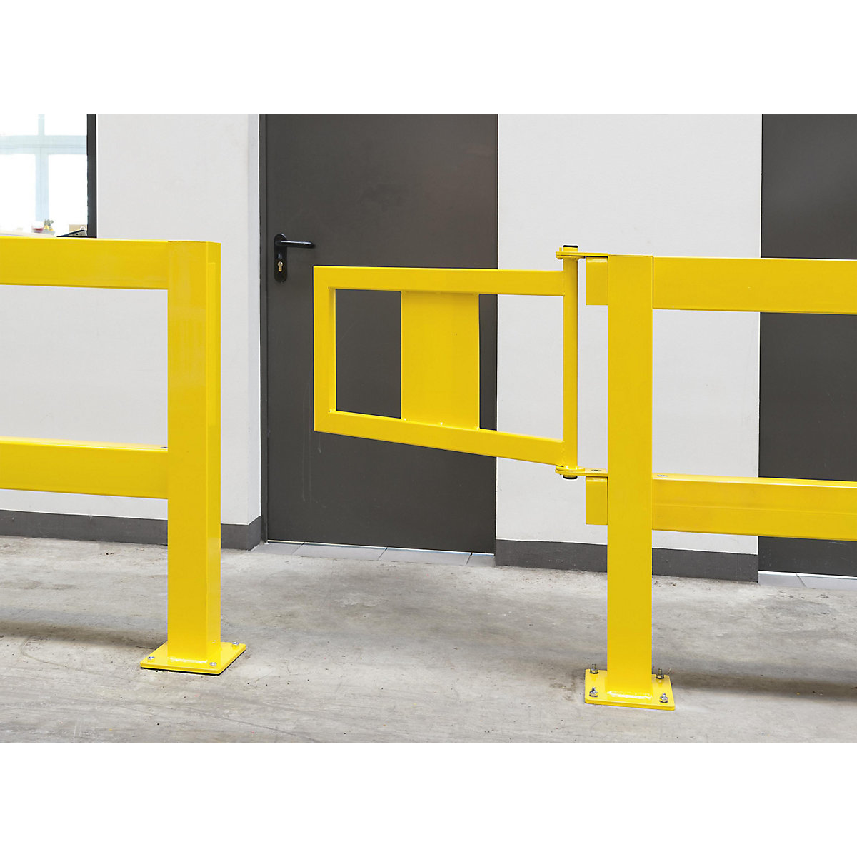 Vrata za zaštitne ograde, XL-Line, u žutoj boji, bez plinske tlačne opruge