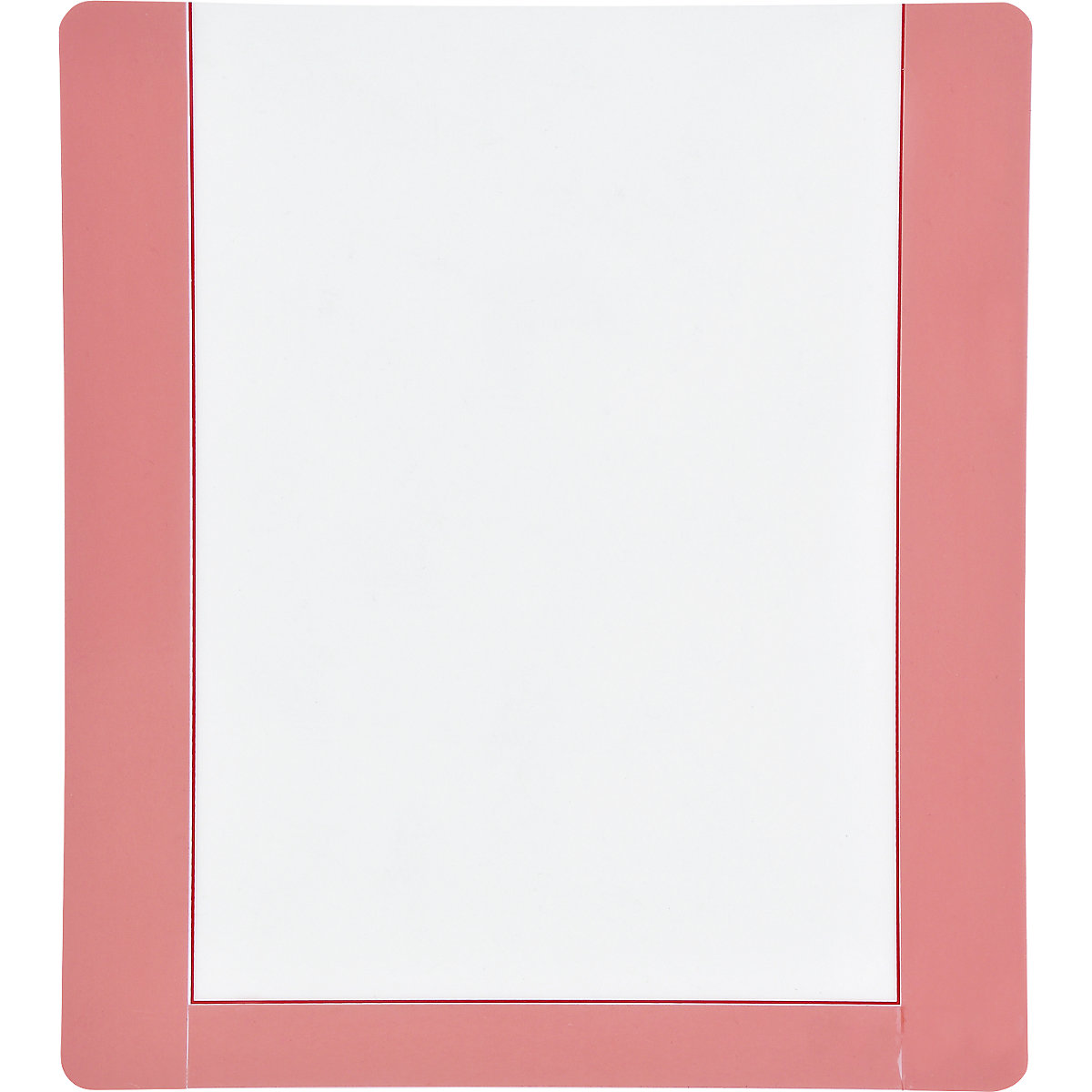 Kartica za označavanje poda, s ljepljivom trakom, pak. 10 kom., DIN A4, okvir u crvenoj boji