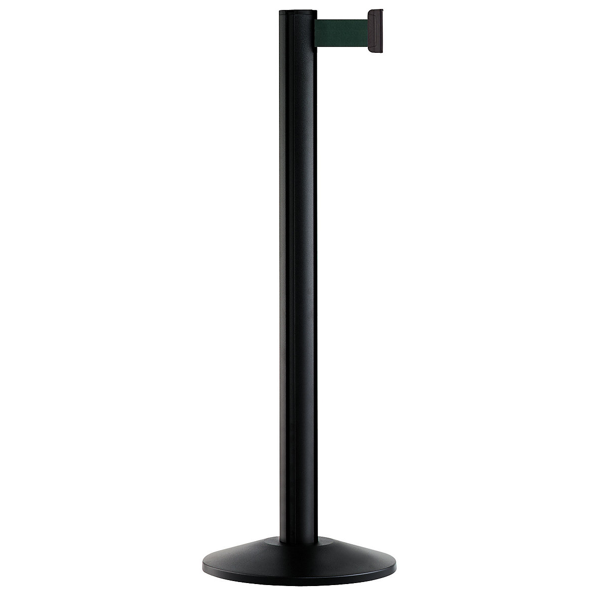 Aluminijski stup s trakom, stupovi u crnoj boji, s izvlačenjem 2300 mm, traka u zelenoj boji-6