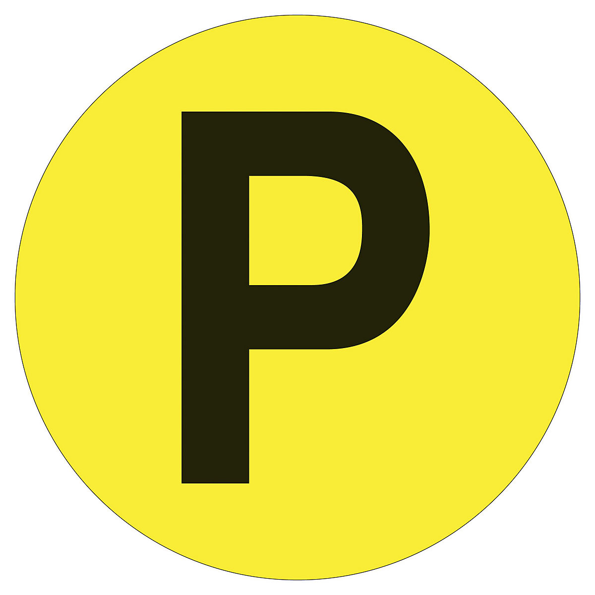 PVC oznake za pod, slova, pak. 10 kom., slovo P-12