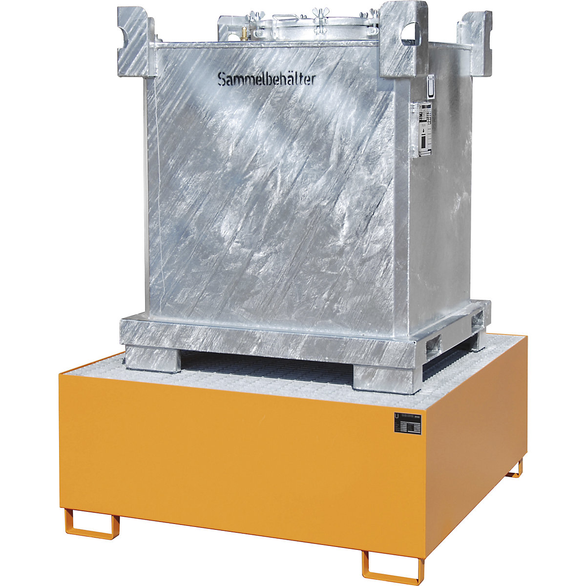 Čelično prihvatno korito za kontejner spremnika IBC / KTC – eurokraft pro (Prikaz proizvoda 4)-3