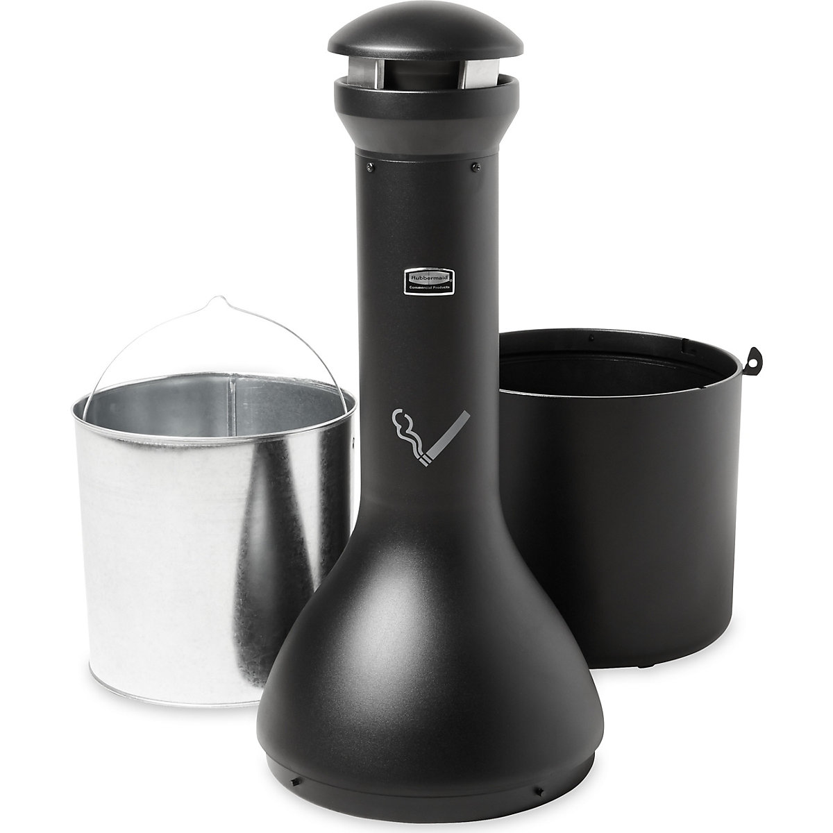 Stoječi pepelnik iz galvaniziranega jekla – Rubbermaid (Slika izdelka 6)-5