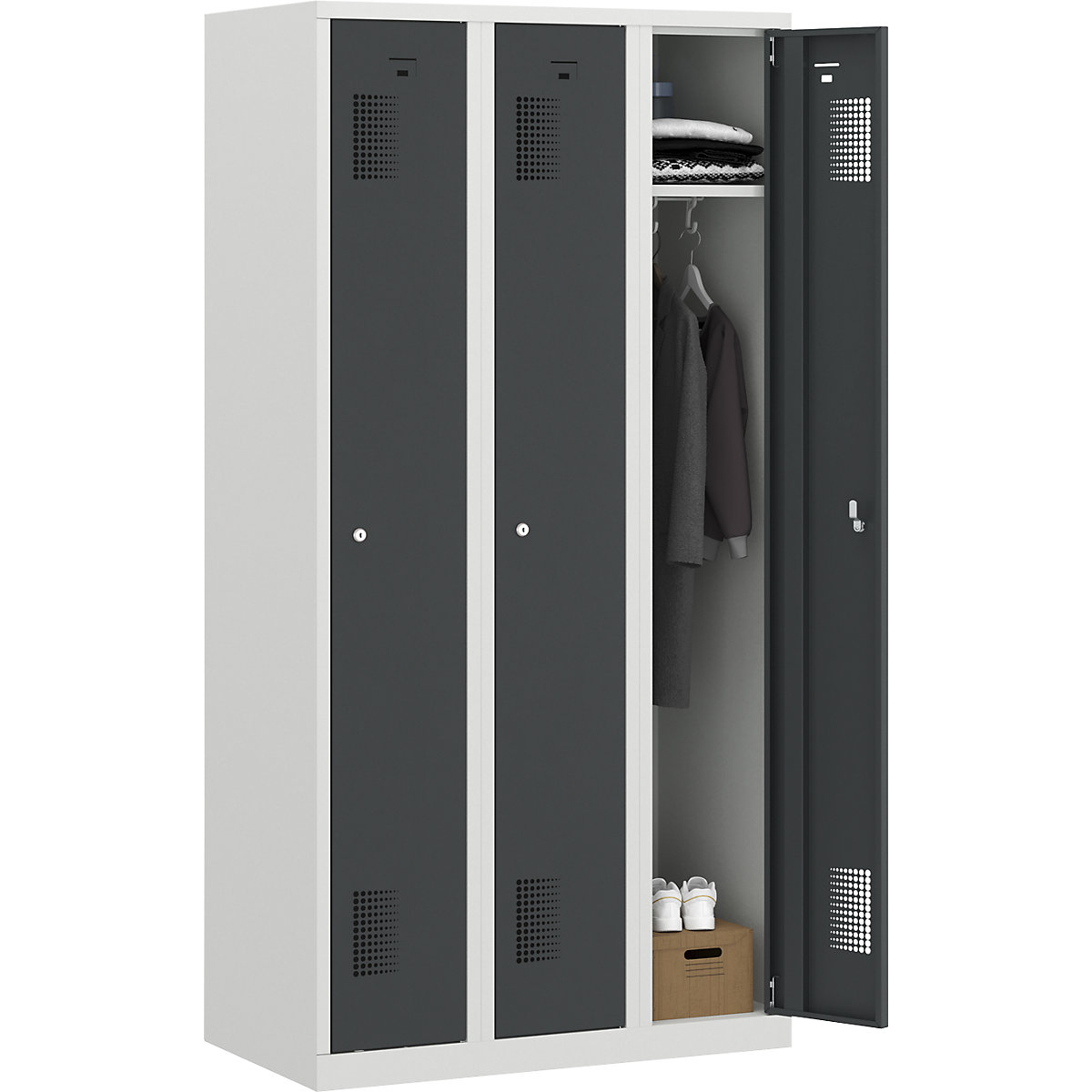 Garderobna omara Amsterdam – eurokraft basic (Slika izdelka 4)-3