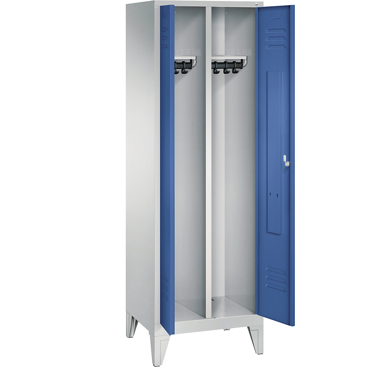 Garderobna omara CLASSIC z nogami in dvokrilnimi vrati na stik – C+P (Slika izdelka 18)-17