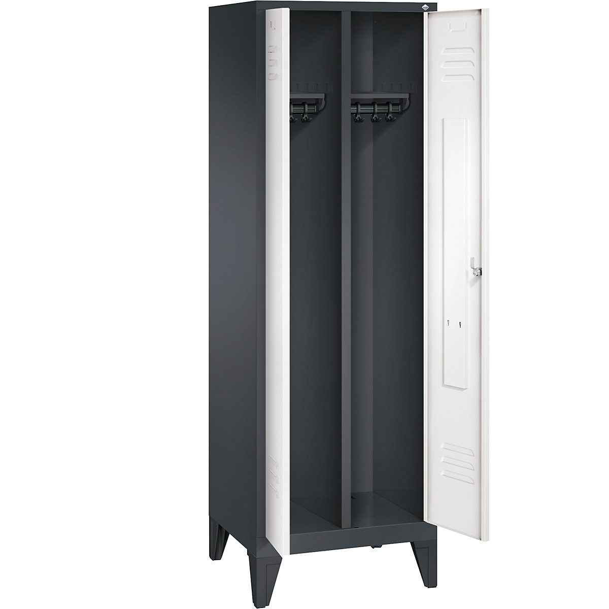 Garderobna omara CLASSIC z nogami in dvokrilnimi vrati na stik – C+P (Slika izdelka 26)-25