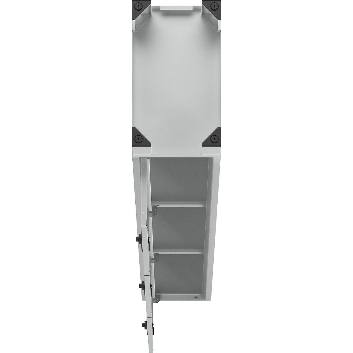 Tridelna omara s predelki z zaklepanjem Bremen – eurokraft pro (Slika izdelka 5)-4