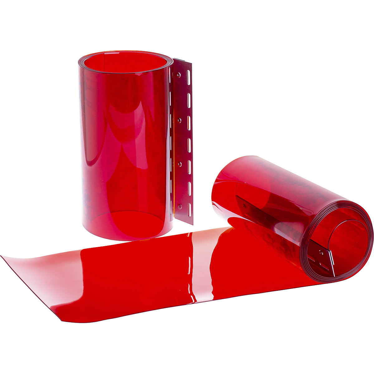 Optie waarschuwingsstrepen rood, VE = 2 stuks, breedte x dikte = 300 x 2 mm, meerprijs-1