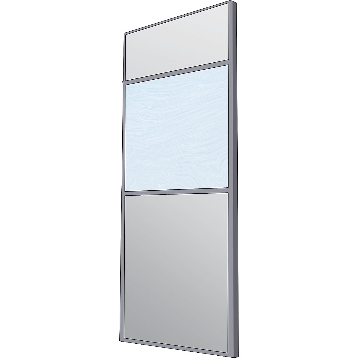 Systeemscheidingswand, glaswandelement, enkel glas, meerprijs, float-1