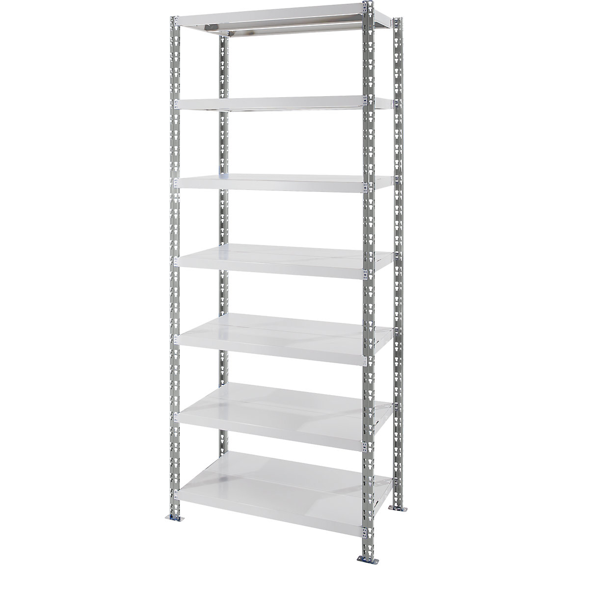 Universele inhaakstelling, plaatstalen legborden, h x b x d = 2522 x 1050 x 400 mm, basisstelling-14