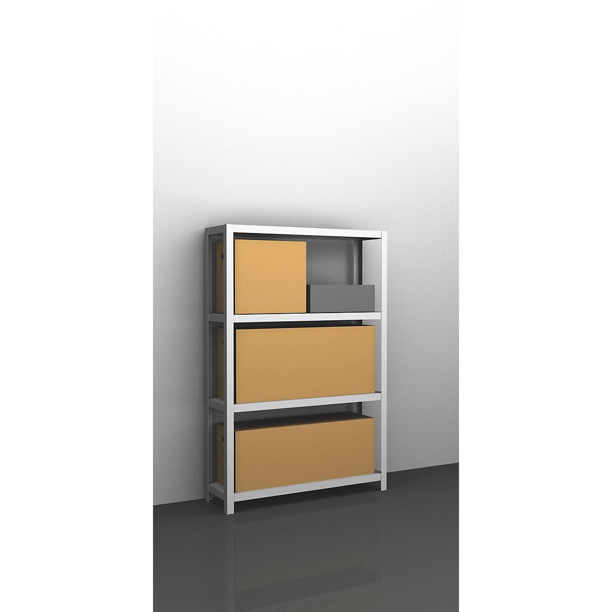 Zwaarlast-schroefstelling, lichtgrijs RAL 7035 &ndash; eurokraft pro