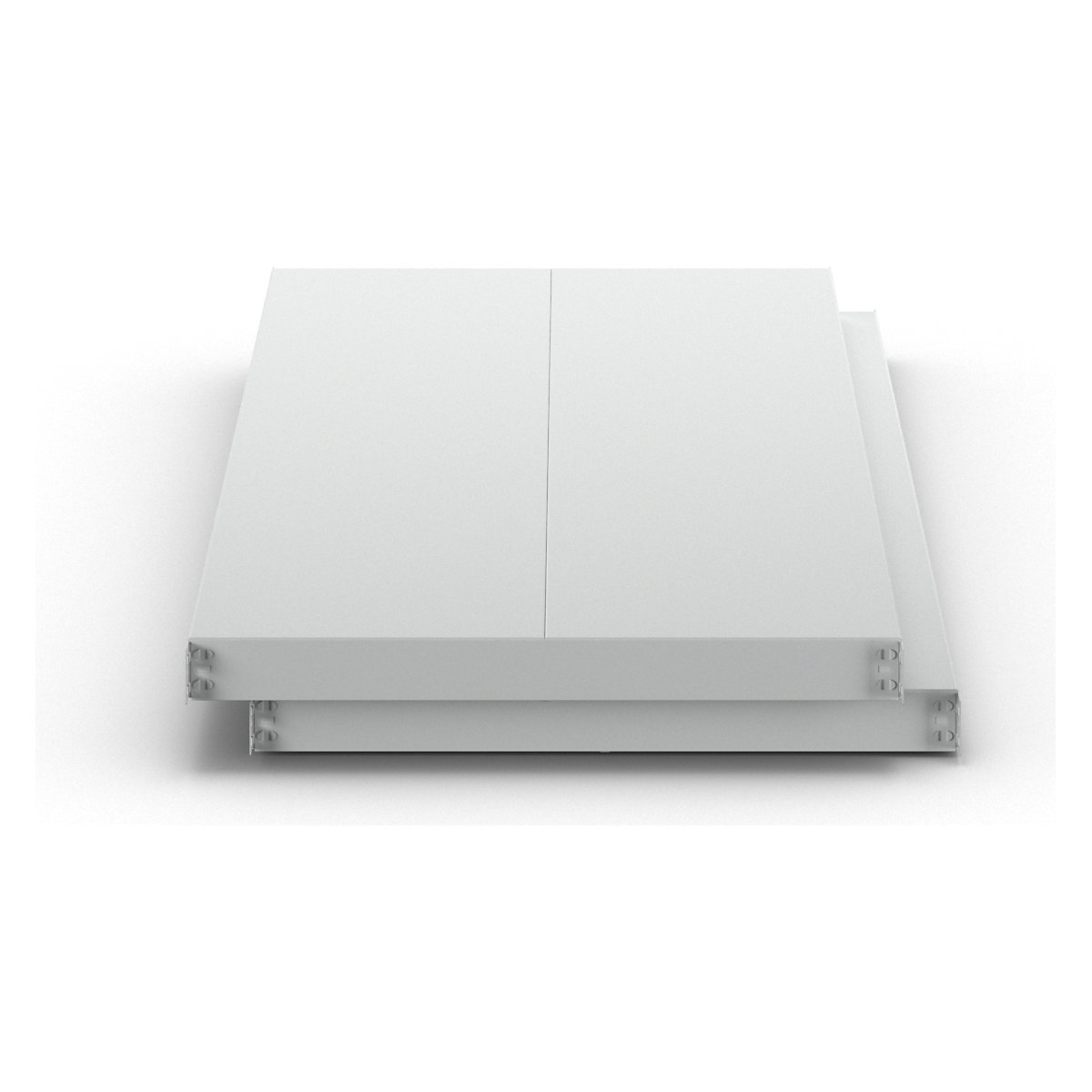 Plaatstalen legbord, VE = 2 stuks – eurokraft basic (Productafbeelding 3)-2