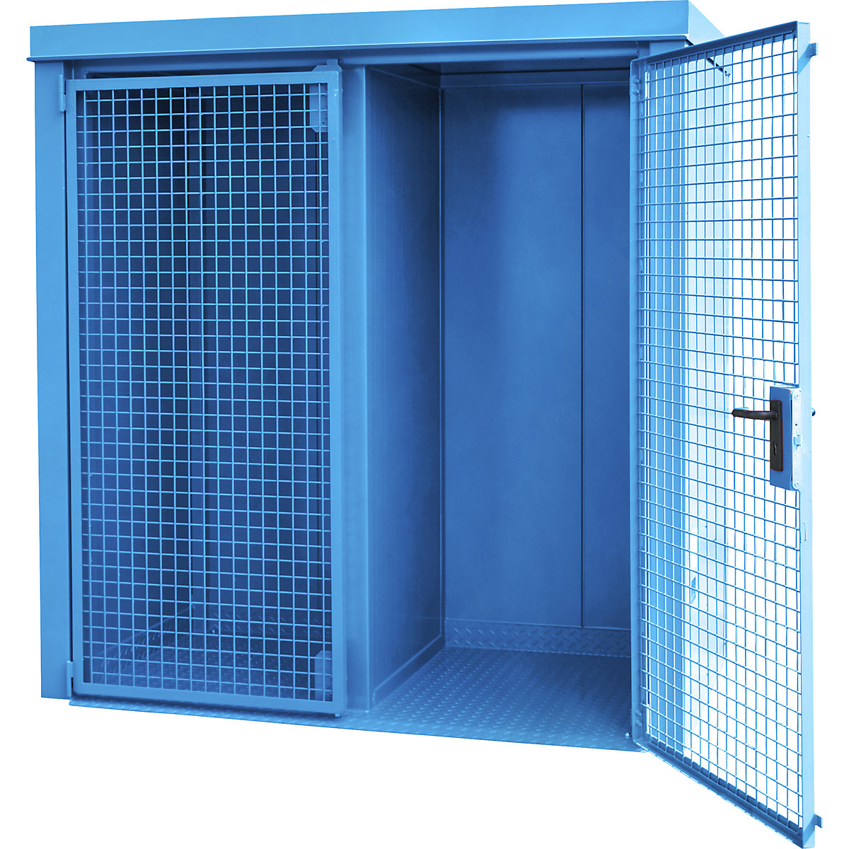 Gasflessencontainer met scheidingswand, brandwerend &ndash; eurokraft pro