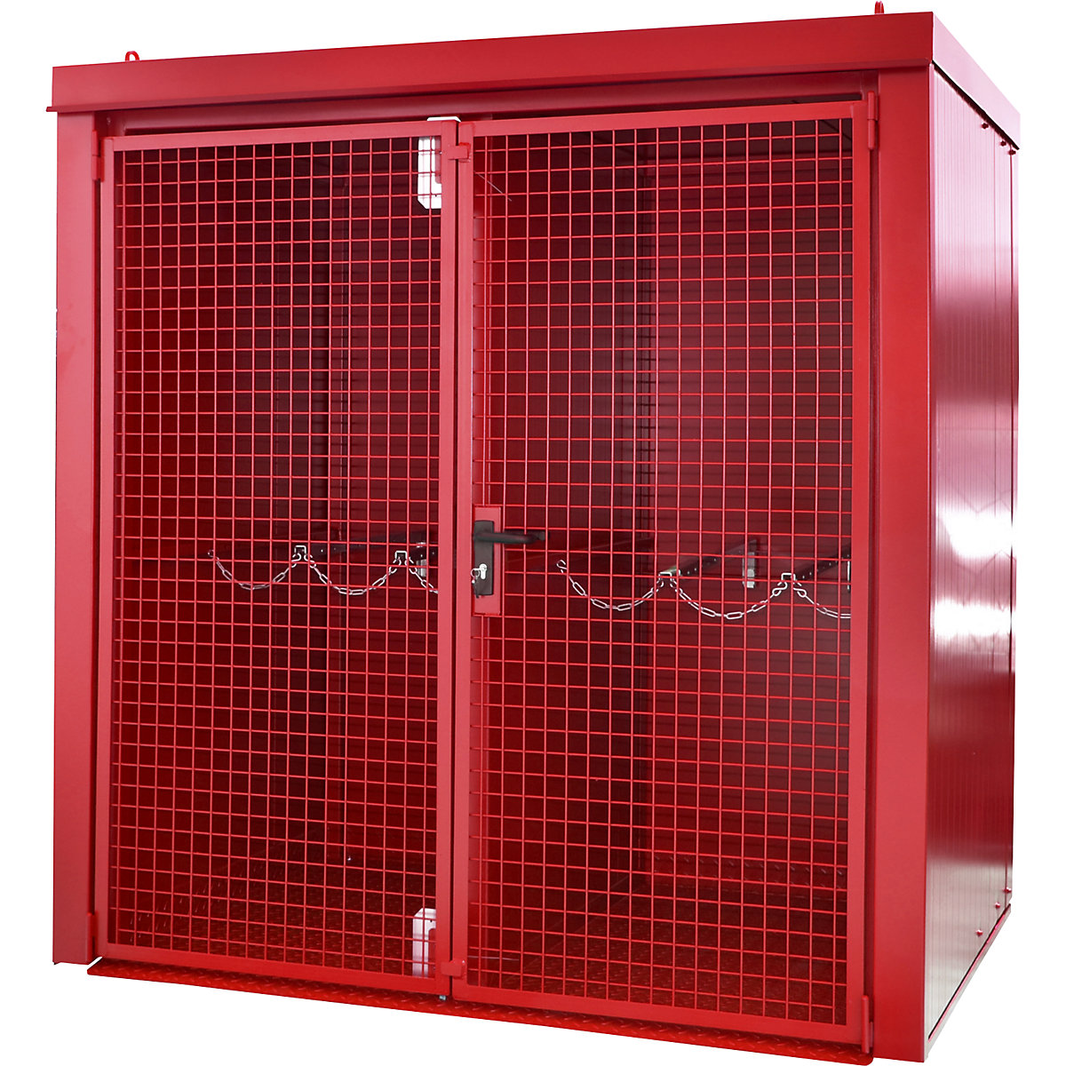 Gasflessencontainer met scheidingswand, brandwerend &ndash; eurokraft pro