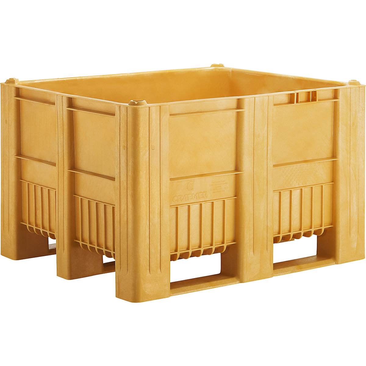 Palletbox, inhoud 610 l, geel-4