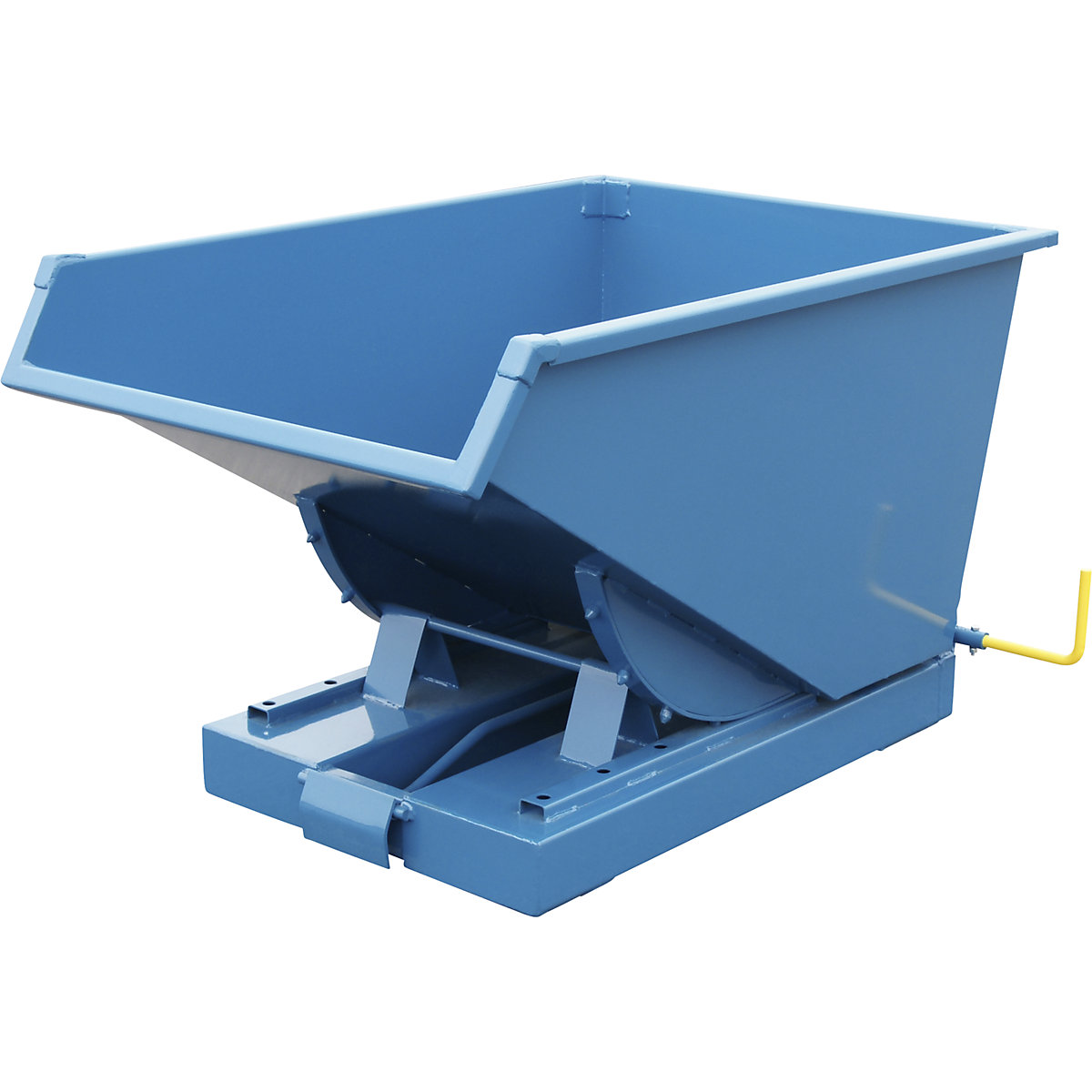 Zwaarlast-kiepbak, draagvermogen 2500 kg, blauw, inhoud 0,3 m³-6