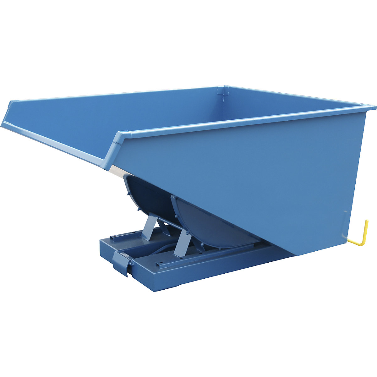 Zwaarlast-kiepbak, draagvermogen 2500 kg, blauw, inhoud 0,9 m³-5
