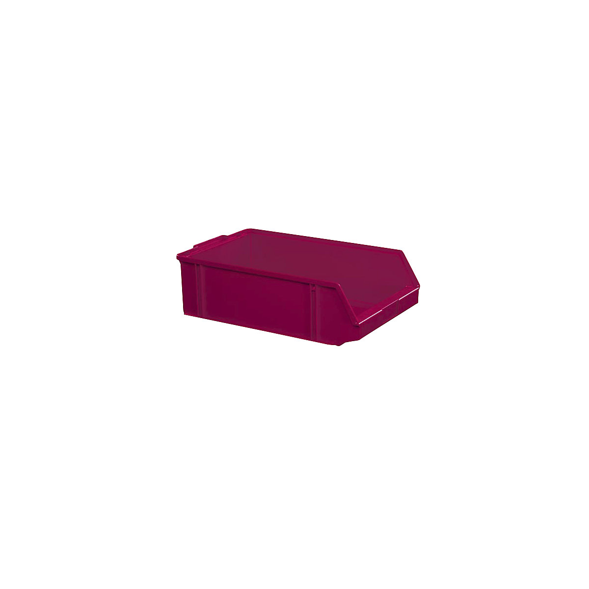 Magazijnbak van polystyrol, lengte = 500 mm, b x h = 308 x 145 mm, VE = 7 stuks, rood-6