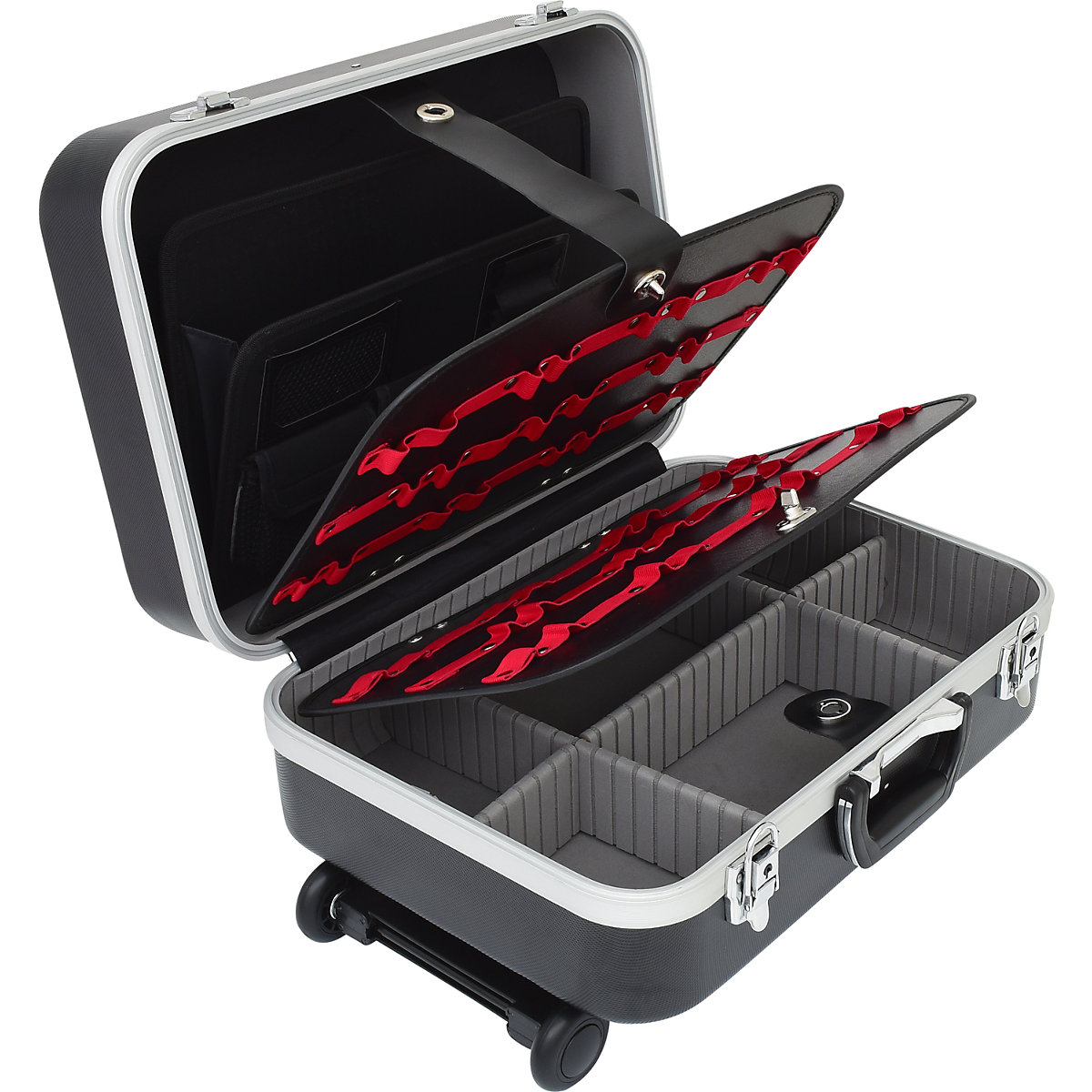 Koffer van ABS met harde behuizing met telescopische trolley – KS Tools