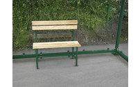 Bench with wooden slats