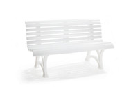 Park bench made of plastic
