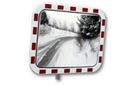 Traffic mirror made of acrylic glass