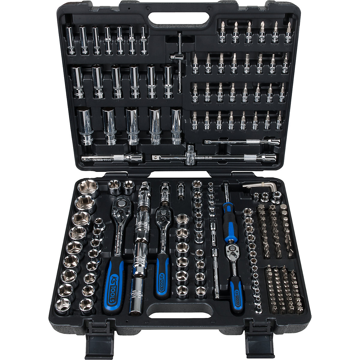Jeu de clés à douilles CHROMEplus 1/4'&#x27; + 3/8&#x27;&#x27; + 1/2&#x27;&#x27; – KS Tools (Illustration du produit 2)-1