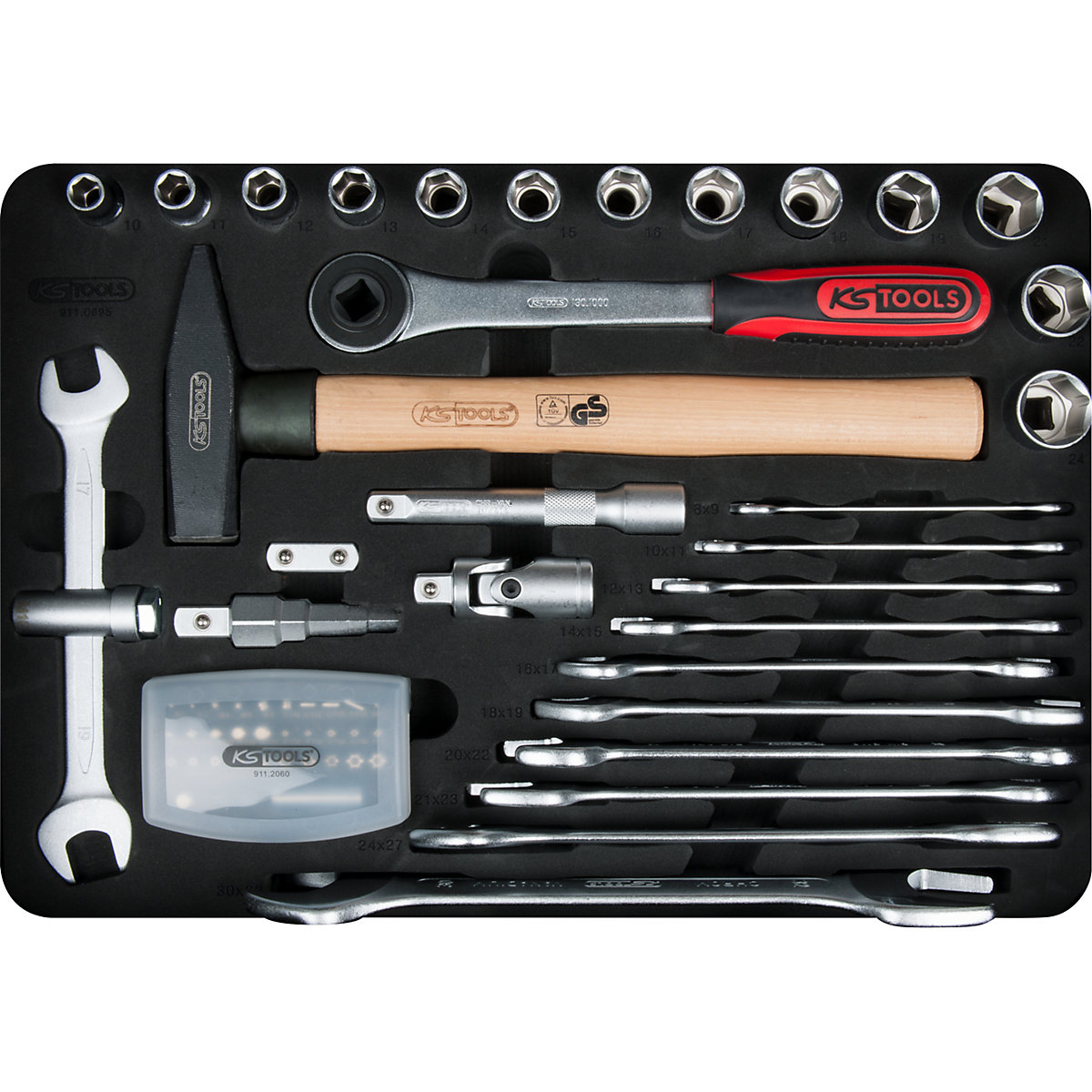 Mallette à outils sanitaires 1/4'&#x27; + 1/2&#x27;&#x27; – KS Tools (Illustration du produit 3)-2