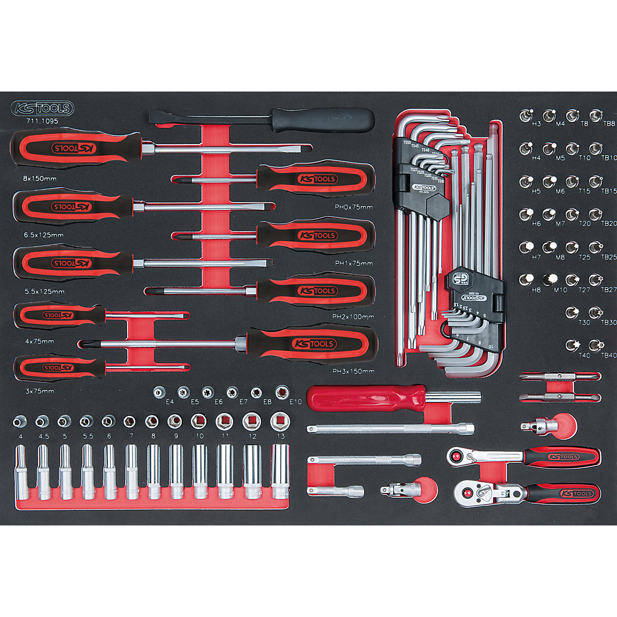 Jeu de clés à douille SCS 1/4'' &ndash; KS Tools