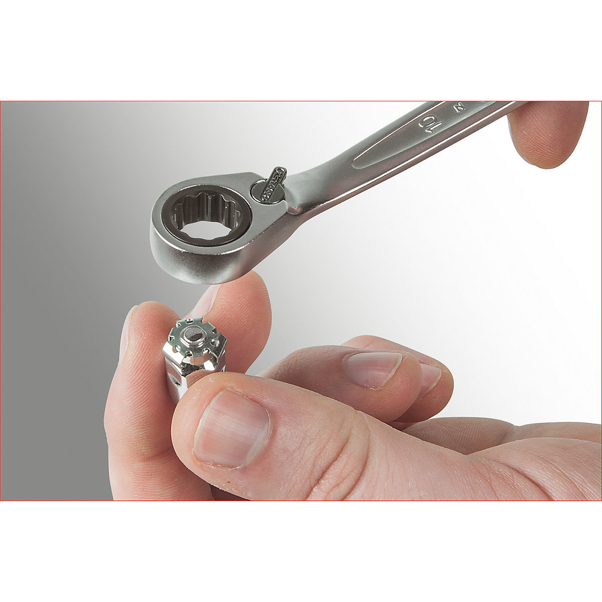 Jeu de clés mixtes à crans GEARplus, commutables – KS Tools (Illustration du produit 2)-1