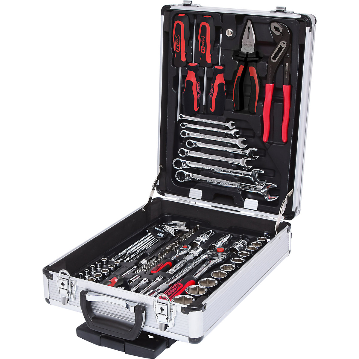 Kit d'outils CHROMEplus 1/4'' + 1/2'' – KS Tools, 90 éléments, Flank Traction