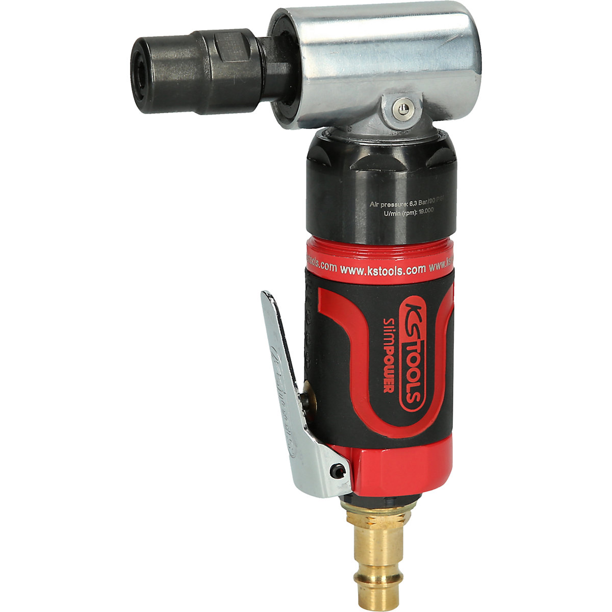 Meuleuse droite pneumatique avec accessoires - 25 000 tr/min - 15 pièces