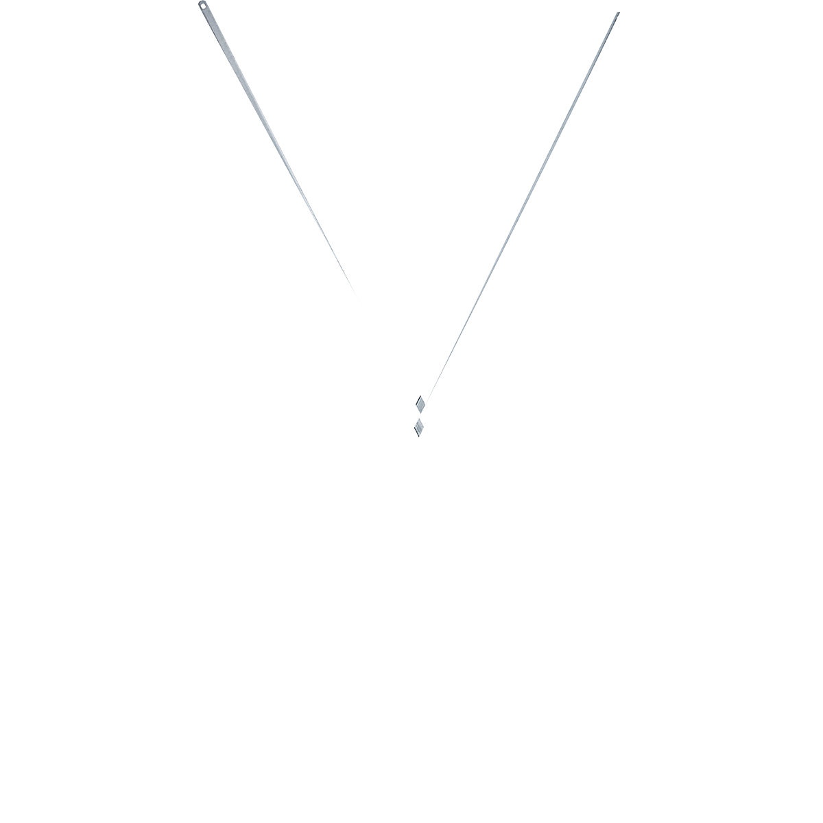 Diagonální kříž – LISTA, pro výšku regálu 2000 mm, pro šířku 1290 mm-2