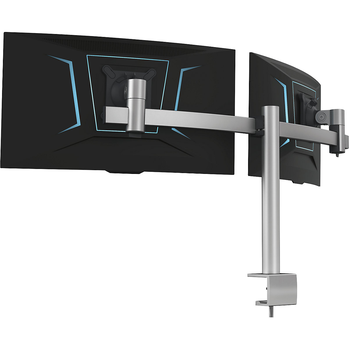 Durable Monitor Halterung 2 Monitore mit Tischklemme, für VESA