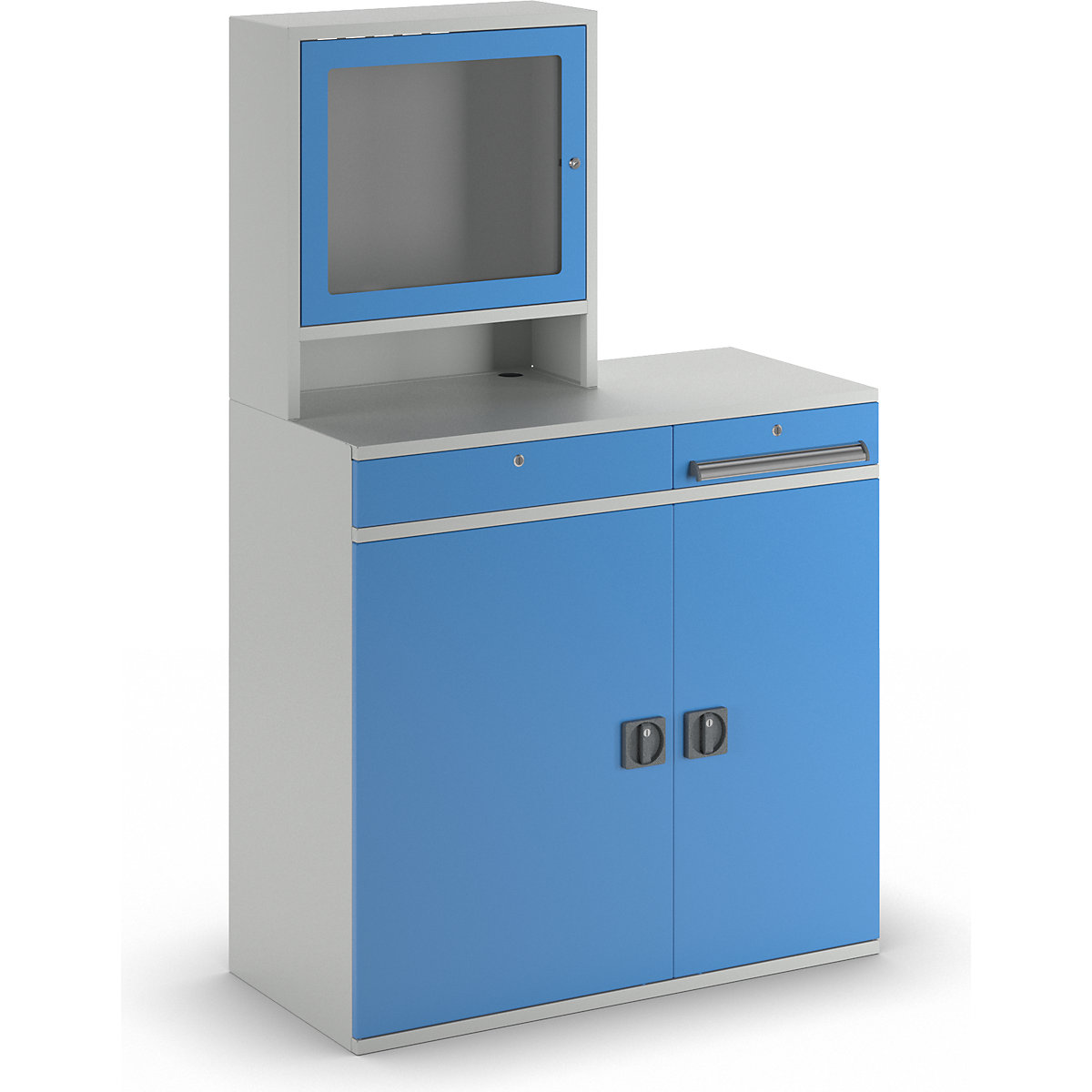 Computer-Arbeitsstation, Stahlblech eurokraft pro (Produktabbildung 4)-3
