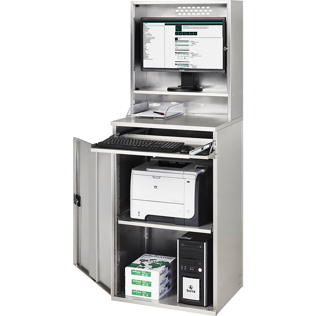 Edelstahl-PC-Schrank: Schutzart IP32 | KAISER+KRAFT Schweiz