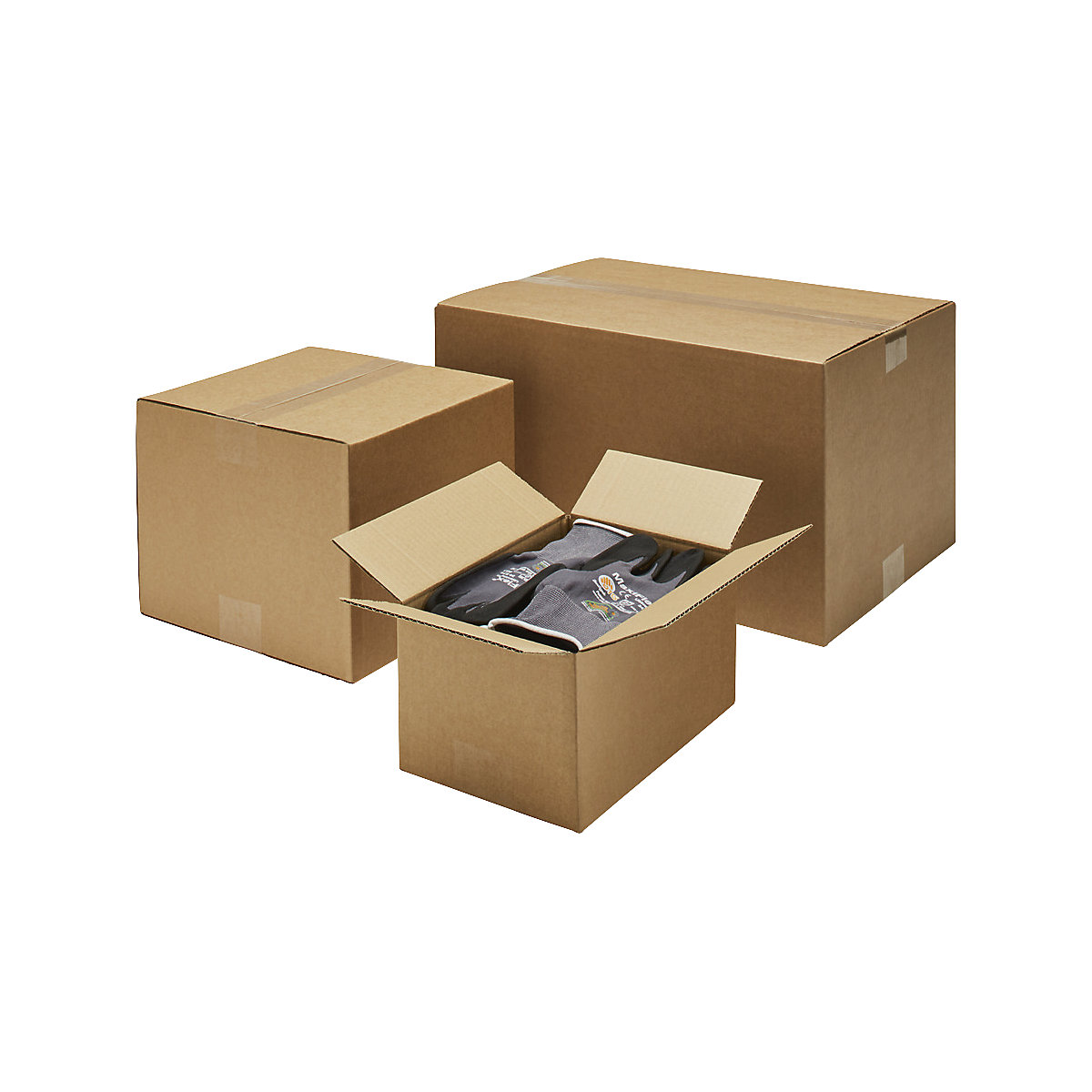 Folding corrugated cardboard box for light goods - ratioform terra