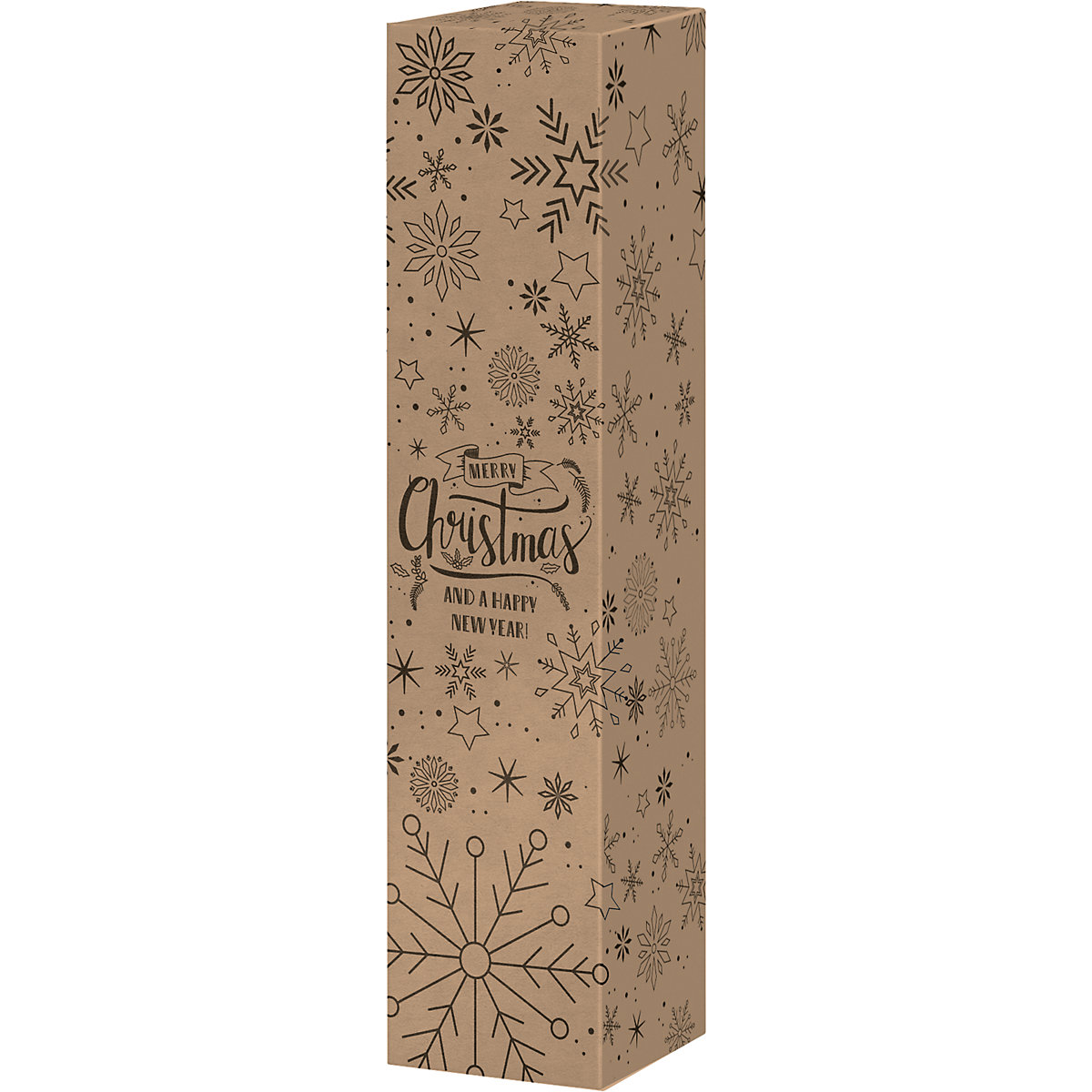 Merry Christmas folding gift box for bottles - ratioform terra