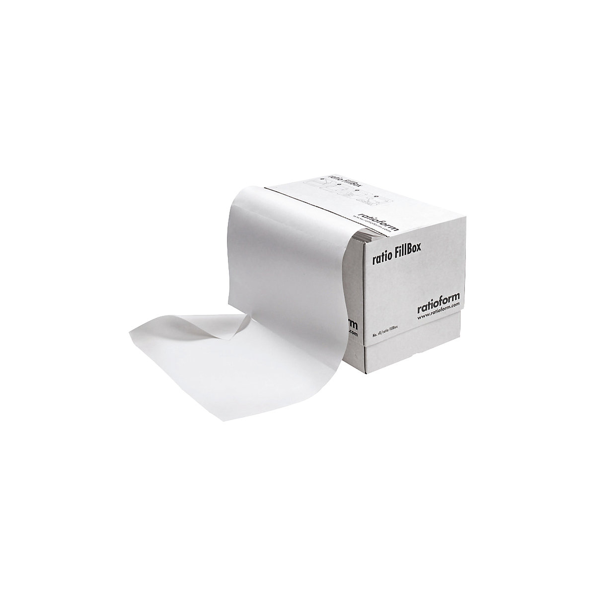 Paper filler in dispenser box