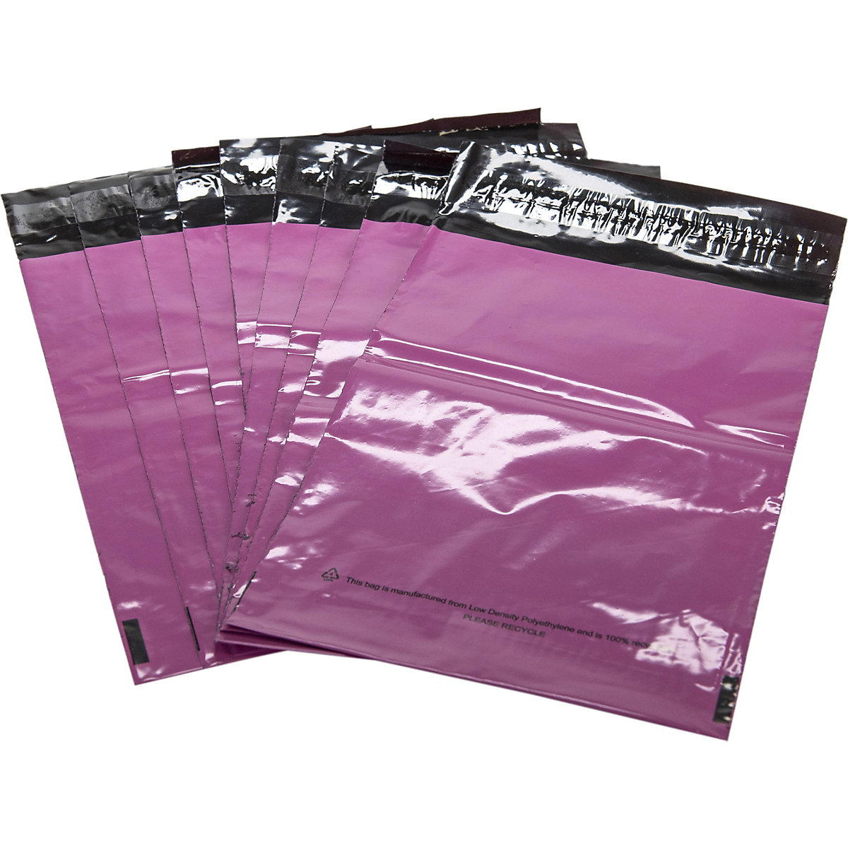 Pink Plastic Mailing Bags