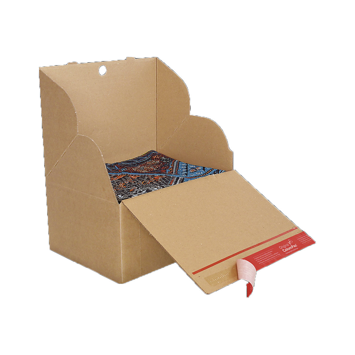 ColomPac® CP 085 Double Wall Crash Lock Box With Z-Fold, ColomPac® CP 085 Double Wall Crash Lock Box With Z-Fold, ColomPac® CP 085.292215 Double Wall Crash Lock Box With Z-Fold | 280l x 208w x 130h mm | Brown | Small Parcel | 276g-4