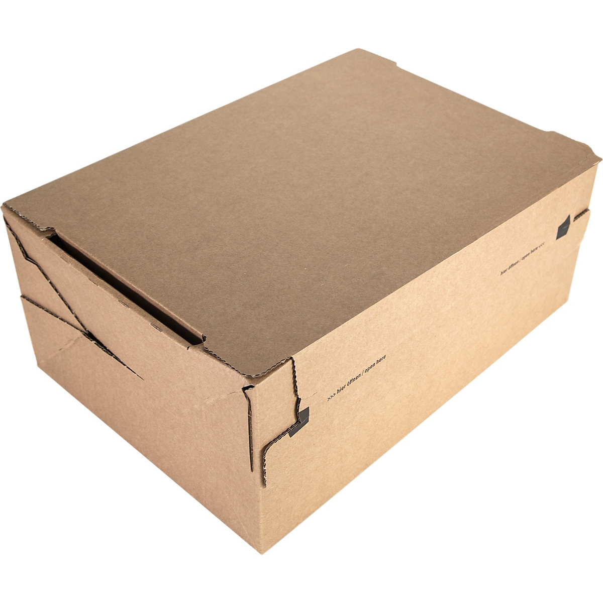 Colompac Cardboard Packing Box with Return Closures