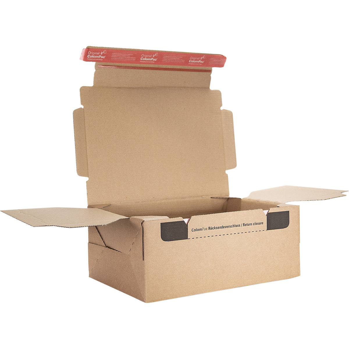 Colompac Cardboard Packing Box with Return Closures (Product illustration 2)-1